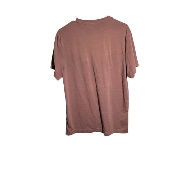 Rhone Mens V-Neck Performance T-Shirt M Mauve Soft Lightweight - Picture 4 of 5